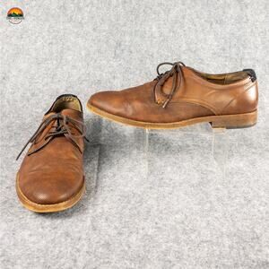 Aldo Oxford Dress Shoes Brown Leather Lace-Up Round Toe Men's Size 8